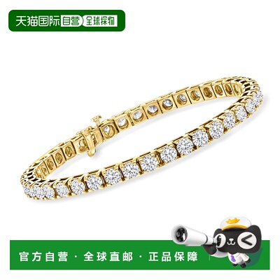 自营Ross-Simons 14 克拉黄金钻石网球手链 - 8 英寸 【美国奥莱