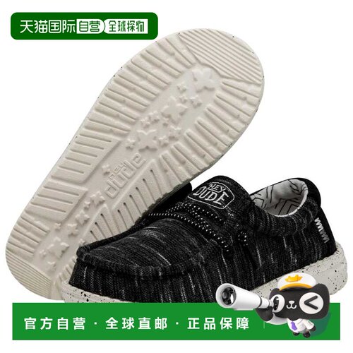自营Hey Dude Wally Stretch Black Stretch 40050 Pre-School -