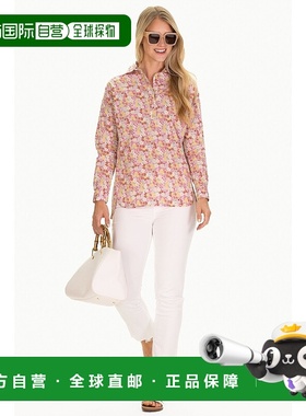 自营duffield lane粉红色花朵的萨凡纳束腰外衣-粉红色 美国奥莱