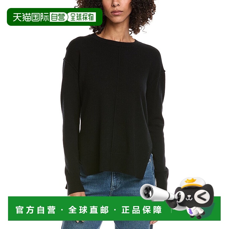 自营InCashmere Seam Detail High-Low Wool & Cashmere-Blend Sw