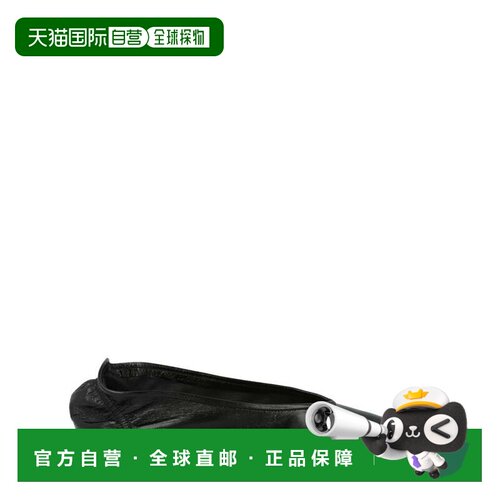自营by farCarre Leather Flats - black 美国奥莱直发单鞋平底鞋