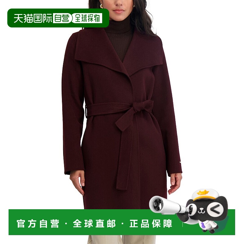 自营Tahari Ella Medium Wool-Blend Coat - multi 美国奥莱直发