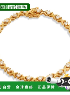 自营 savvy cie jewels18K ROSE HUG AND KISSES TENNIS BRACELET