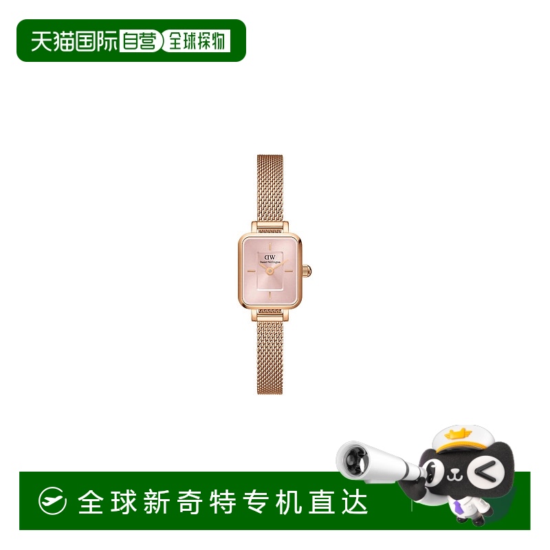 自营 Daniel Wellington Quadro Mini Melrose腮红玫瑰金色女士手