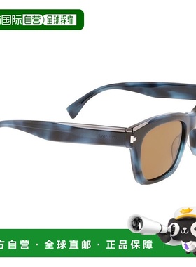 自营 Lanvin 醋酸纤维男士太阳镜 - 蓝色 美国奥莱直发