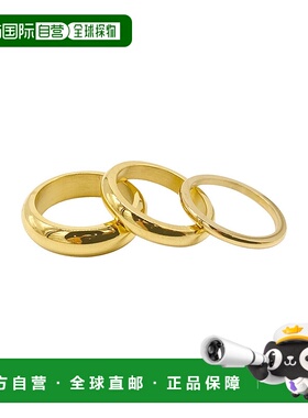 自营 Adornia Matte Stacking Band Set 金色 - 黄色 美国奥莱直