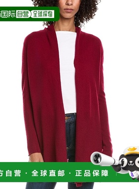 自营InCashmere Flyaway Cashmere Cardigan - red 美国奥莱直发