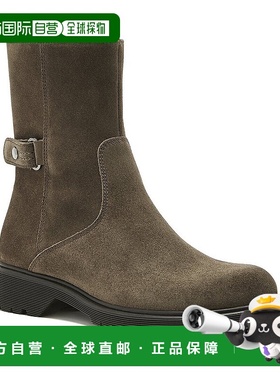 自营 La Canadienne Henrey 涂油麂皮靴 - 米色 美国奥莱直发短靴