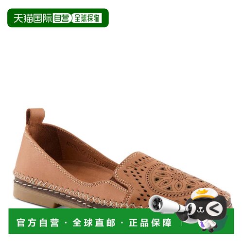 自营Spring Step Ingrid平底女士骆驼皮乐福鞋VER1099-棕色 美国