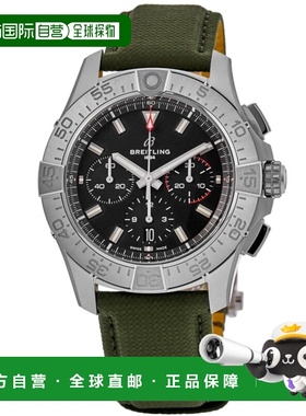 自营Breitling Avenger B01 Chronograph 44 Black Dial Leather