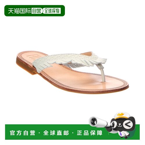 自营Frye Ava流苏皮革凉鞋-白色 美国奥莱直发