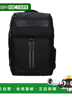自营Piquadro Fabric Men's Backpack - black 美国奥莱直发