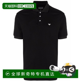 黑色 自营 T恤和Polo衫 Emporio 美国奥莱直发 Armani男式