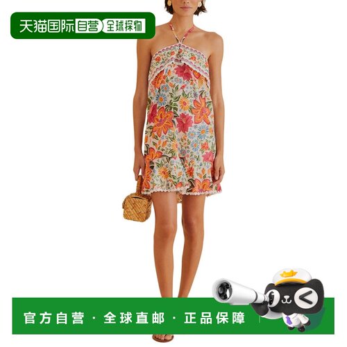 自营FARM Rio Bloom Garden Mini Dress 美国直发奥莱吊带连衣裙