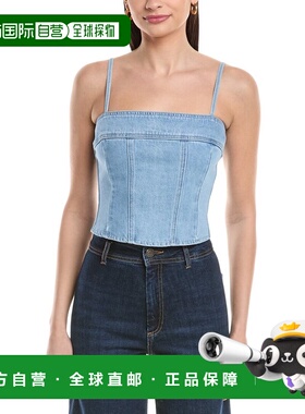自营L'AGENCE Arlin Seamed Midi Tank Top - blue 美国奥莱直发