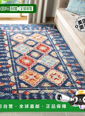 自营Safavieh Aspen Collection APN515N - 海军蓝 / 橙色 【美国