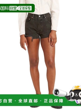 自营Levi's 501 Jean Shorts Women's Black Original Fit High R