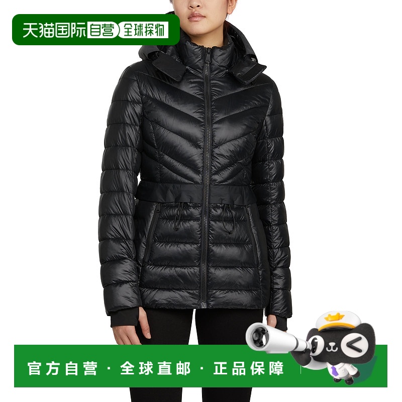 自营 Pajar 女士 Bailey 可折叠轻质新雪丽羽绒服，带可拆卸风帽