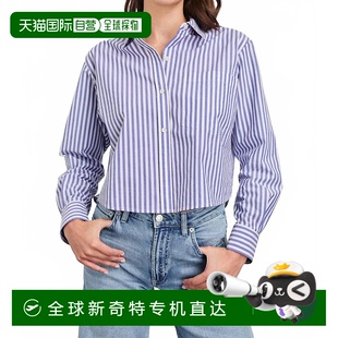 自营 美国奥莱直发 rails马里纳白色条纹Ramy长袖 上衣