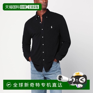 Polo Lauren男式 自营 Ralph 美国奥莱直发 轻盈网眼衬衫 黑色