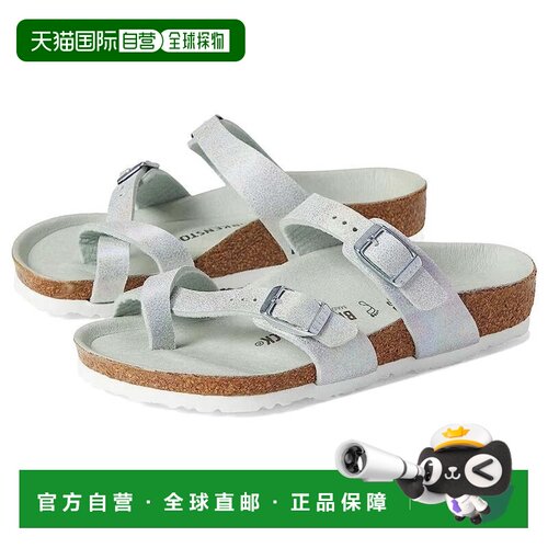 自营Birkenstock Mayari凉鞋儿童虹彩抹茶滑梯ZOGG3176-银色 美国