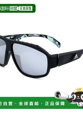 自营 adidas阿迪达斯中性款62mm哑光黑色太阳镜-哑光黑色 美国奥