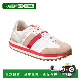 自营 salvatore ferragamo菲拉格慕Iulia尼龙绒面运动鞋-白色 美