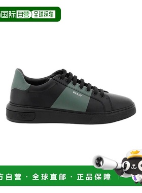 自营 Bally Mitty 6302765 Men's Black/Sage Calf Plain Leather