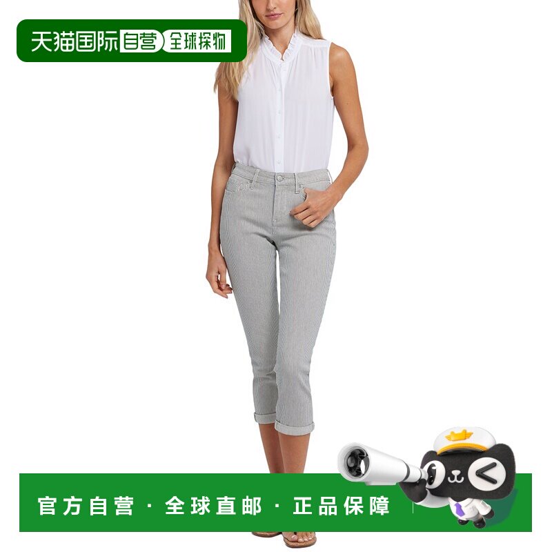 自营NYDJ Chloe Luarca条纹牛仔裤-蓝色 美国奥莱直发