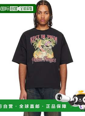 1h可退 香港直邮潮奢 Palm Angels 棕榈天使 男士 黑色 Rest In P