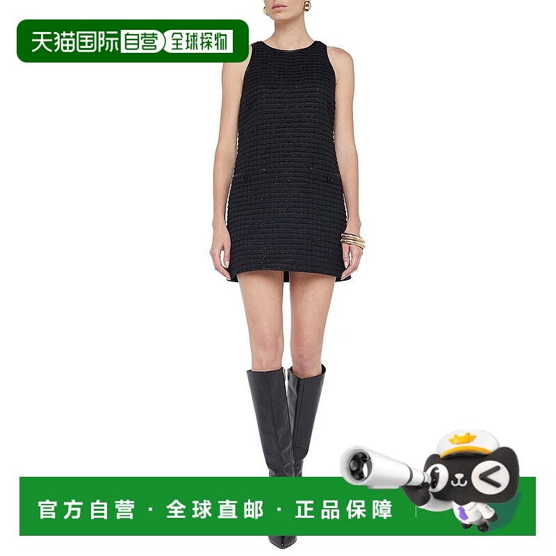 自营 L'AGENCE Florian连衣裙-黑色包臀裙 美国直发奥莱