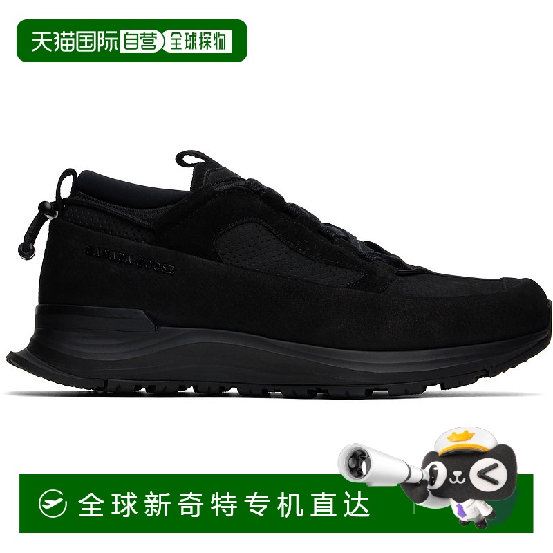 1h可退 香港直邮潮奢 Canada Goose 加拿大鹅 男士 黑色 Glacier