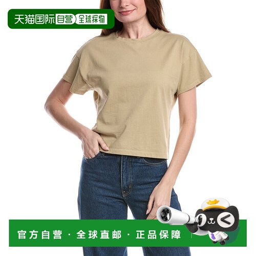 自营rag & bone Kelly Boxy Jersey T-Shirt - brown 美国奥莱直