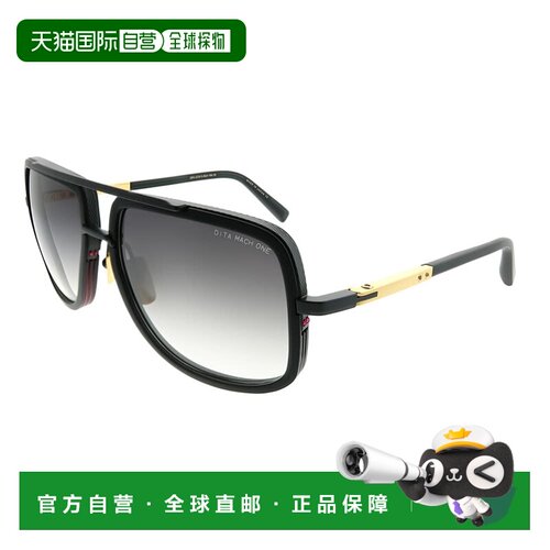 自营Dita Mach-One DRX-2030-G-BLK-18K-59 Unisex Aviator Sungl