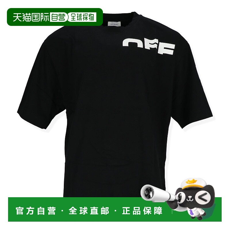 自营off-whiteOff White Mens Black/White T-Shirt - black/whit
