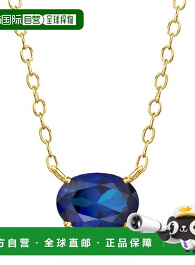 自营RS Pure by Ross-Simons Oval Lab-Grown Sapphire Necklace
