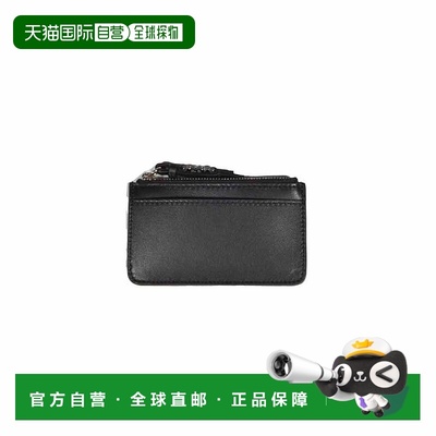 自营dsquared2Icon Evening Card Holder In Genuine Black Leath