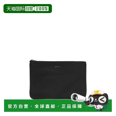 自营Kiton Fabric Clutch Men's Bag - black 美国奥莱直发手拿包