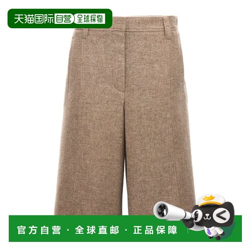 自营Brunello Cucinelli Yak Bermuda Women's Shorts - beige 美