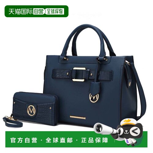 自营mia k collectionMia K的弗吉尼亚素食皮革女式手提包，带钱-