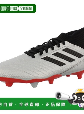 美国直邮adidas阿迪达斯Predator 19.3 Fg男子灰色条纹耐穿跑步鞋