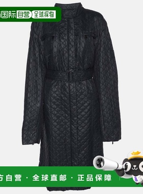 自营Marina Sport By Marina Rinaldi Navy Blue Quilted Coat -