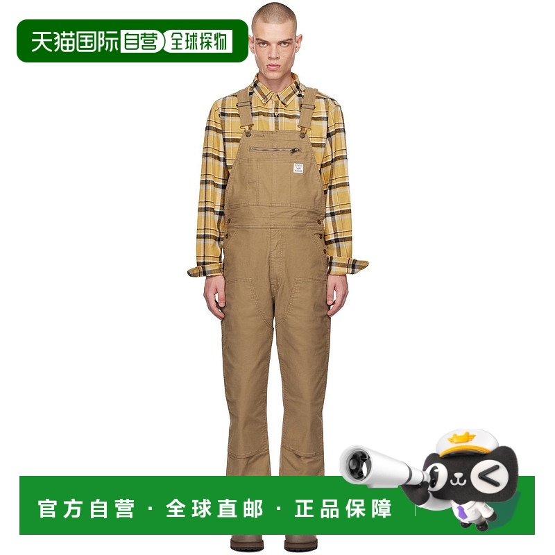香港直邮潮奢 Levi'S 李维斯 男士 棕色 Workwear 牛仔背带裤 A57