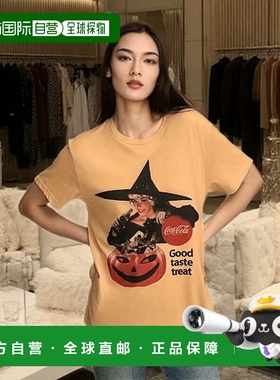 自营 Lucky Brand女式可口可乐味享男朋友T恤-浅橙色 美国奥莱直