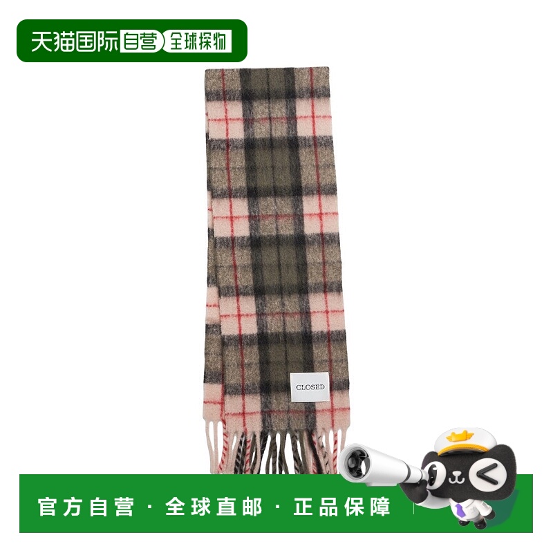 自营closedMulticolored Alpaca Blend Scarf With Classic Check