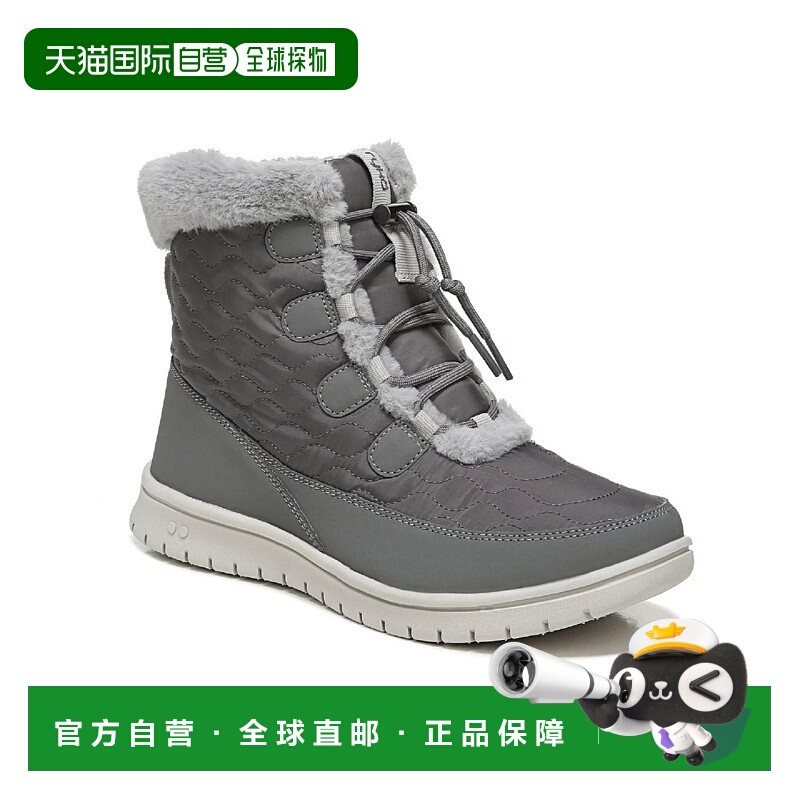 自营Ryka Snow Bound WoCharcoal Gray Faux Fur Round Toe Hikin