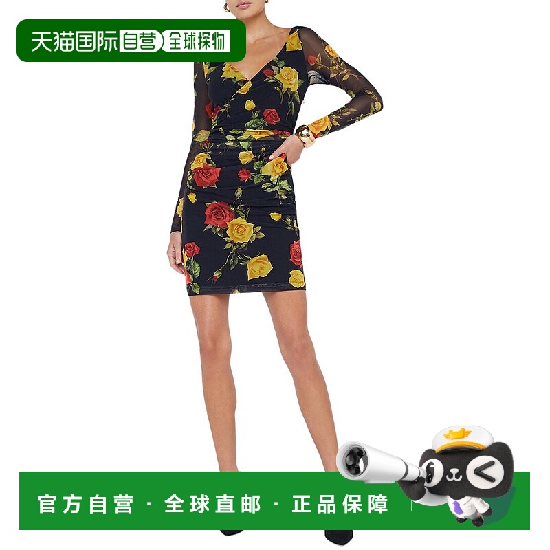 自营 L'AGENCE Reiner迷你连衣裙-黑色包臀裙 美国直发奥莱