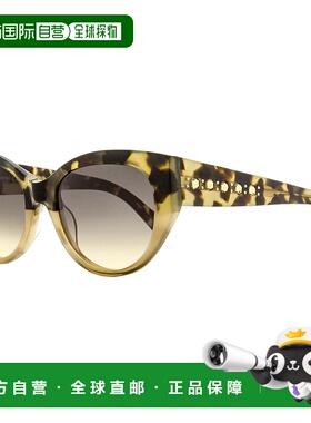 自营swarovski施华洛世奇女士猫眼太阳镜 SK0372 56F 米色哈瓦那