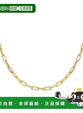 自营the loveryRounded Rectangle Paperclip Link Chain Necklac