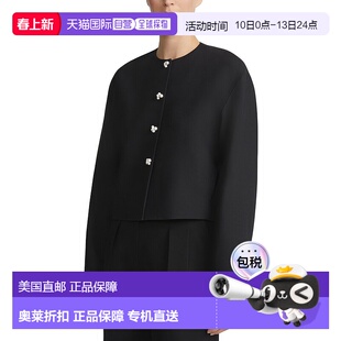 自营Lafayette 148 New York Pearlescent Button Top - black 美